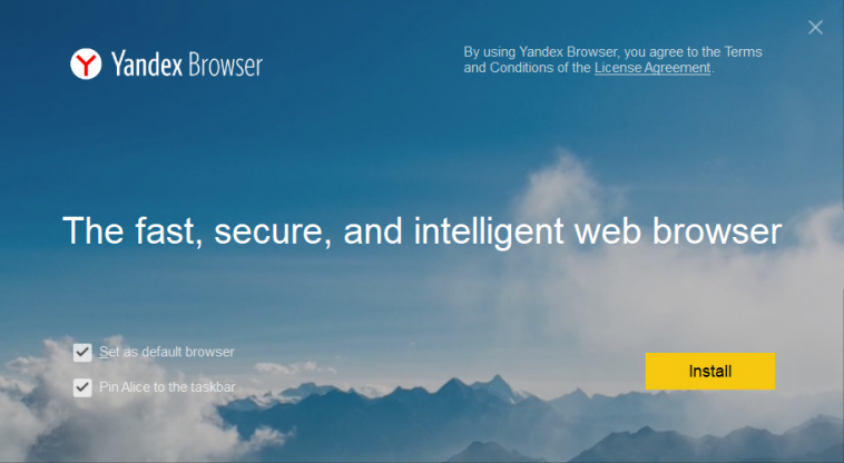 Yandex.Browser Installation